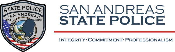 San Andreas State Police — Integrity · Commitment · Professionalism